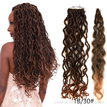 Mermaid Locs Crochet Hair Braids Gypsy Faux Locs Mermaid Messy Goddess Faux Locs